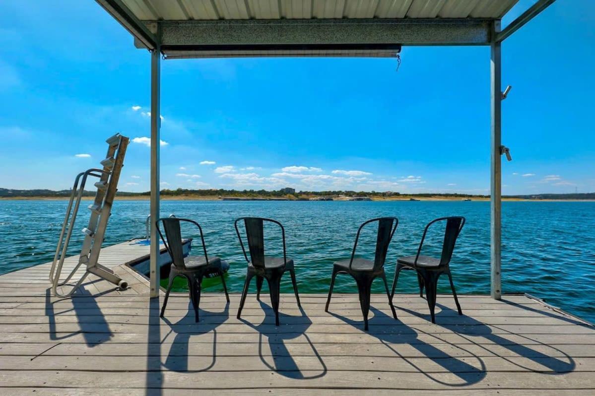 Atlantis On Lake Travis Pool Hot Tub Dock Villa Leander Luaran gambar