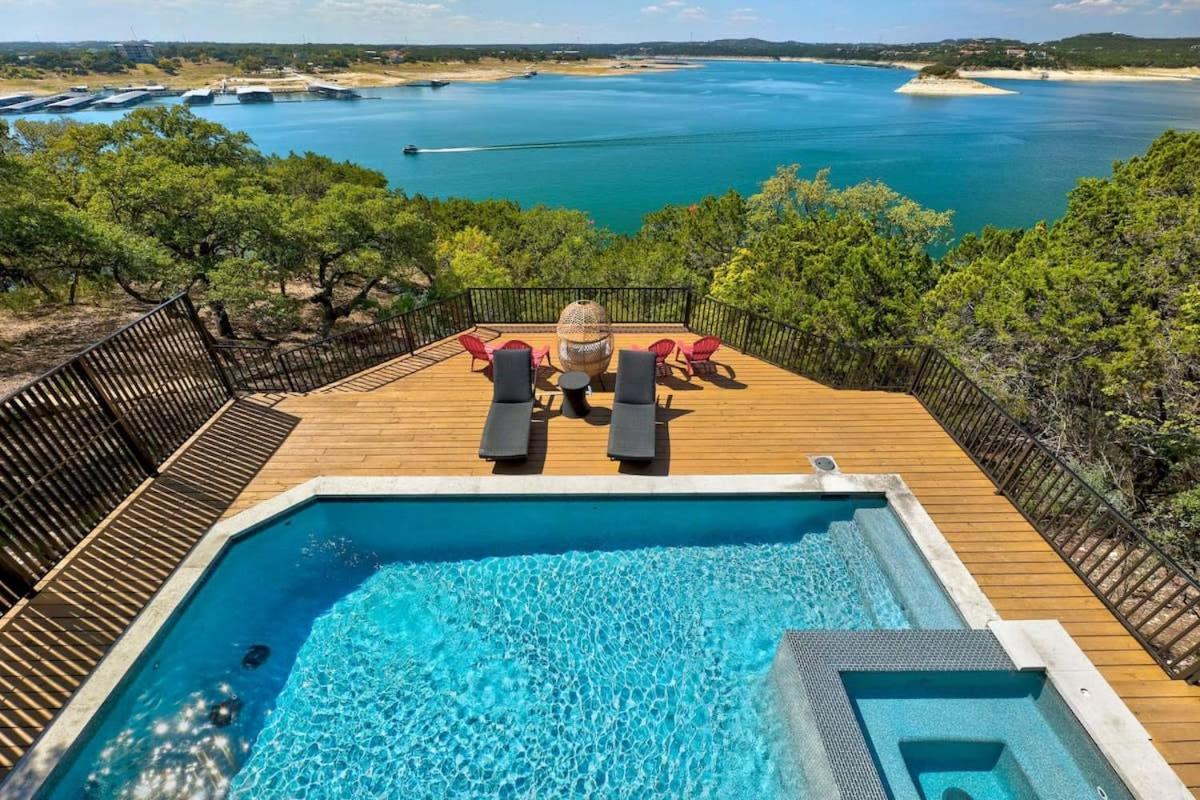 Atlantis On Lake Travis Pool Hot Tub Dock Villa Leander Luaran gambar