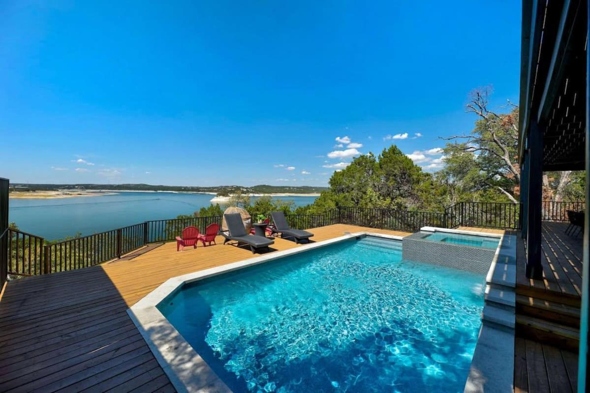 Atlantis On Lake Travis Pool Hot Tub Dock Villa Leander Luaran gambar