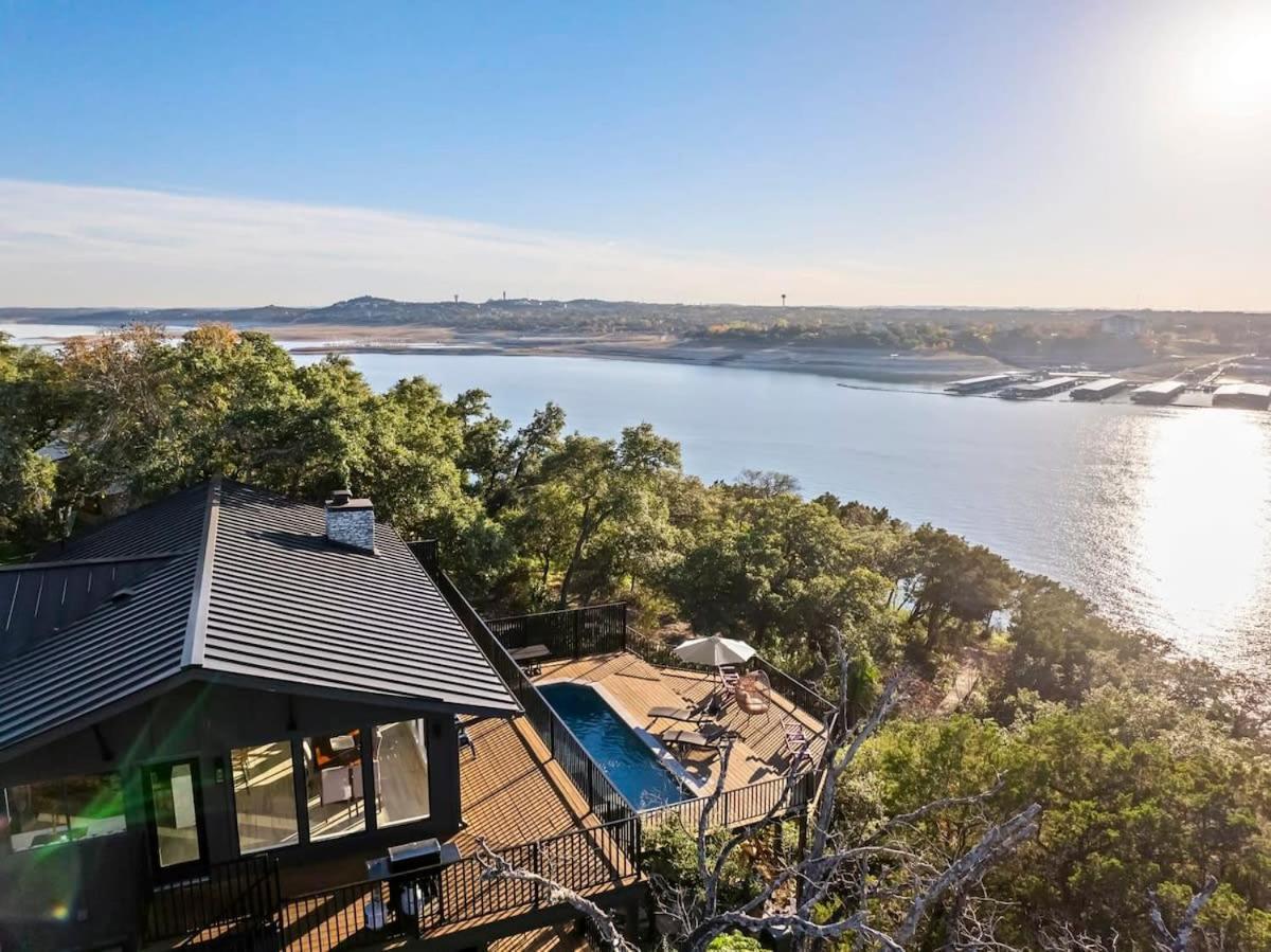 Atlantis On Lake Travis Pool Hot Tub Dock Villa Leander Luaran gambar