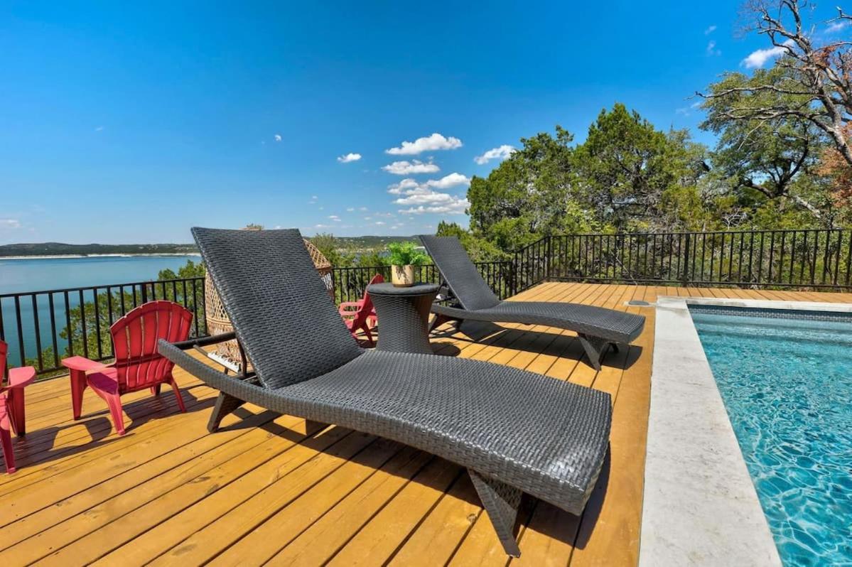 Atlantis On Lake Travis Pool Hot Tub Dock Villa Leander Luaran gambar